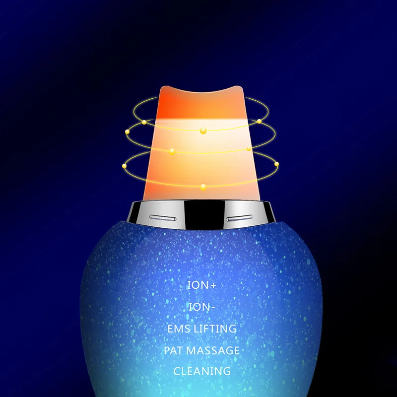 Star Pala Macchina per la pelle Strumento per la pulizia ad ultrasuoni Casa per rimuovere i punti neri Pulizia dei pori Strumento di bellezza Pala per la pelle