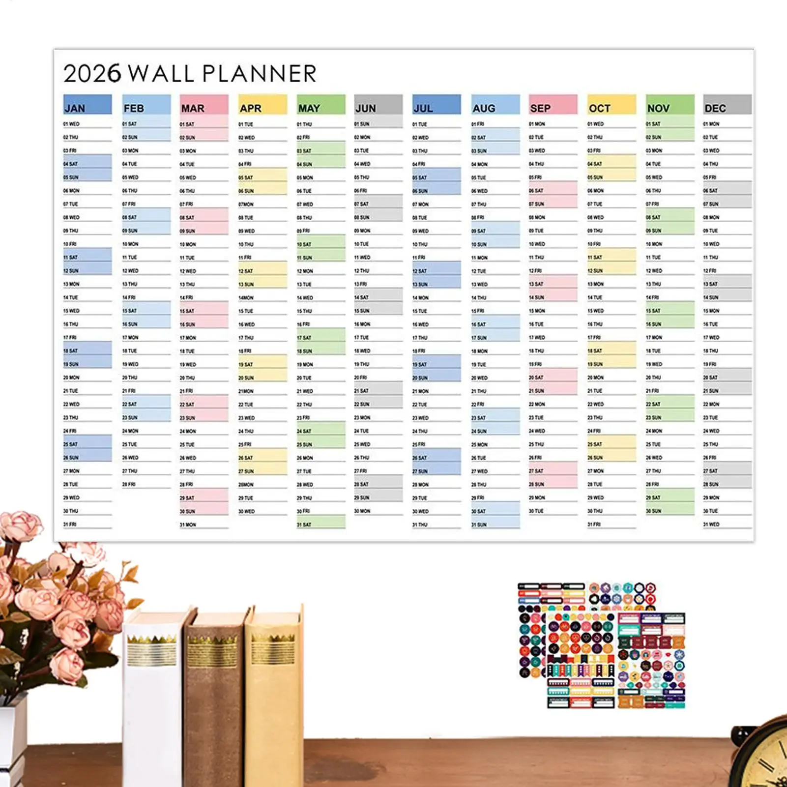 

2026 Wall Calendar Large Monthly Wall Calendar Office Aesthetic Planner Home Decor For Housework Study Tasks Living