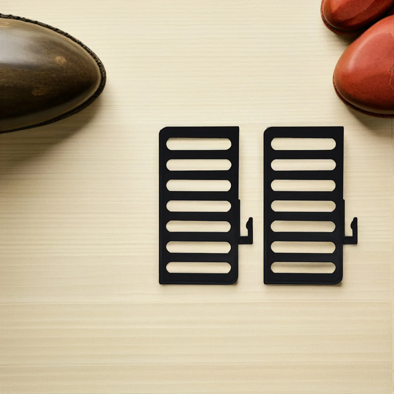 2 יחידות מחיצת מדף נעליים מפלסטיק, מארגן מדפים, מונע התהפכות, לאחסון נעליים בארון, ארונות כניסה