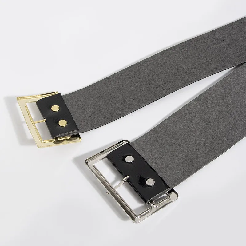 Unisex Christmas Themed Simple Black Festival Clothing Accessory Waist Belt Affordable Disposable Leather Belt for Holiday Wear