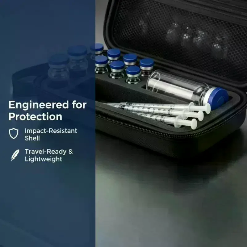 EVA Portable Insulin Vials Storage Case Resistant Waterproof Insulin Organizer Diabetics-Large Capacity Protector Storage Boxes