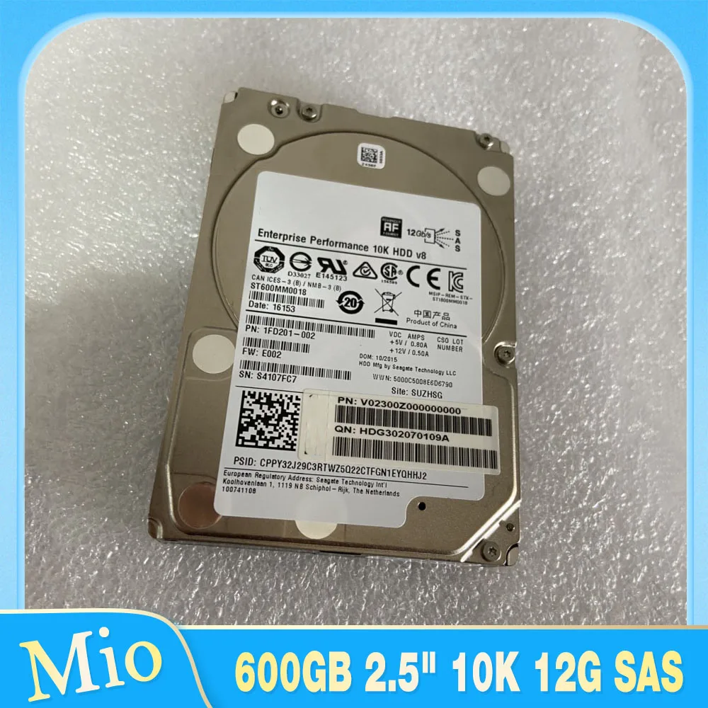 

600GB For INSPUR Server Hard Disk ST600MM0018 NF5270 5280M4 M5 600GB 2.5" 10K 12G SAS