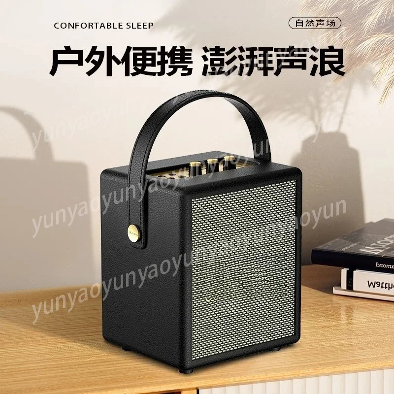 Top Bluetooth Speaker, Outdoor Application, Retro Wood Wireless All-in-one Stereo