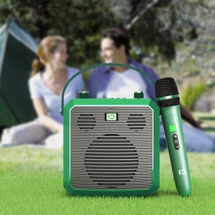 2026 Portable Home Decor Mini USB Subwoofer Hifi Wireless Retro Karoke Bluetooth Speakers With Microphone