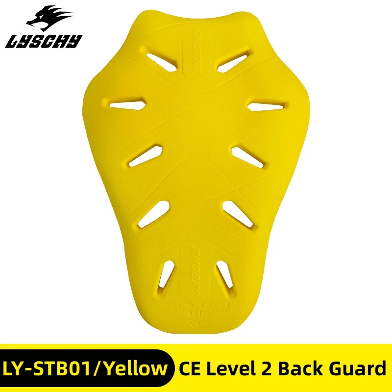 

LYSCHY CE Level 2 Certified 38*27CM Spine Protective Pad Motorcycle Jacket Insert Black / Yellow Back Protector LY-STB01