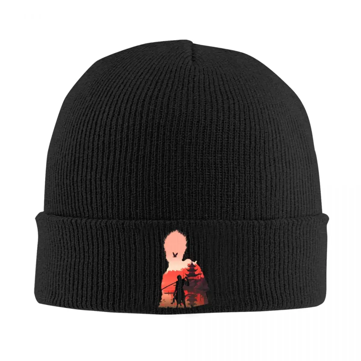 Black Myth Wukong Negative Illusion Bonnet Hats Knit Hat Men Women Unisex Street Y2K Elastic Beanie Hats Spring Hippie Cap