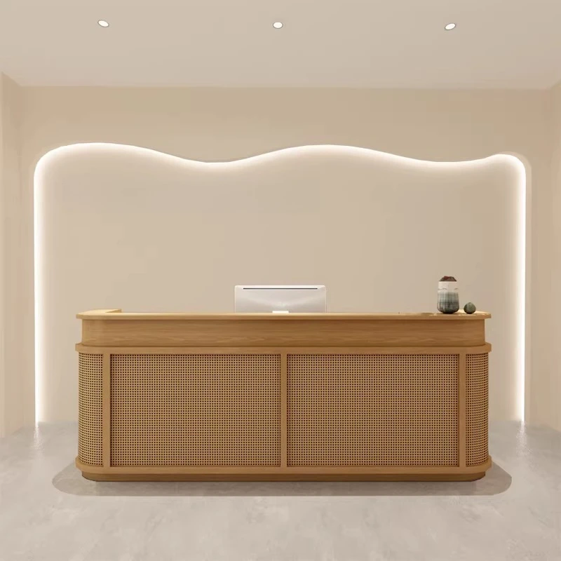 High-end Service Reception Desks Counter Desk Reception Desks Receptionist Modern Recepciones Para Negocio Office Furniture