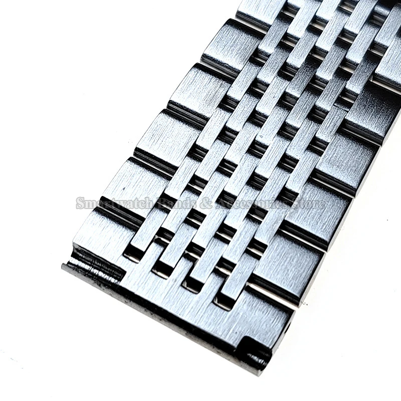 Curved End 18mm 20mm 22mm for Seiko Stainless Steel Wrist Band for Rolex Strap Polished Matte Bracelet Solid Folding Buckle