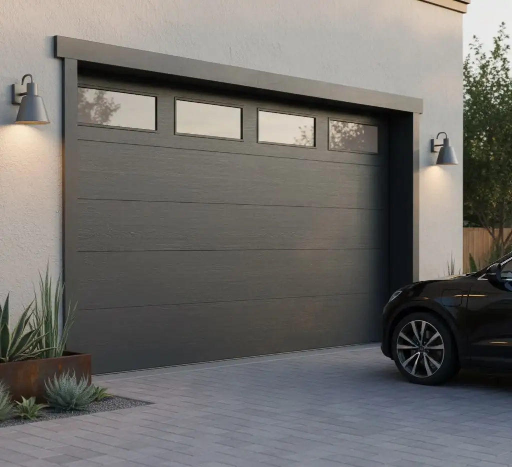 Aluminum Alloy Automatic Rolling Shutter Door Residential Foam Sandwich Panel Garage Doors Modern Villa Garage Door Finished
