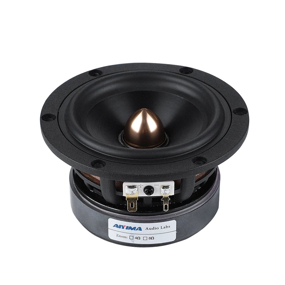 AIYIMA 1 Stück 4 Zoll Mitteltöner 50W 4 Ohm 8 Ohm Bullet Audio-Lautsprecher 25 Kern Keramikmembran Aluminiumguss-Lautsprecher – Detail 8