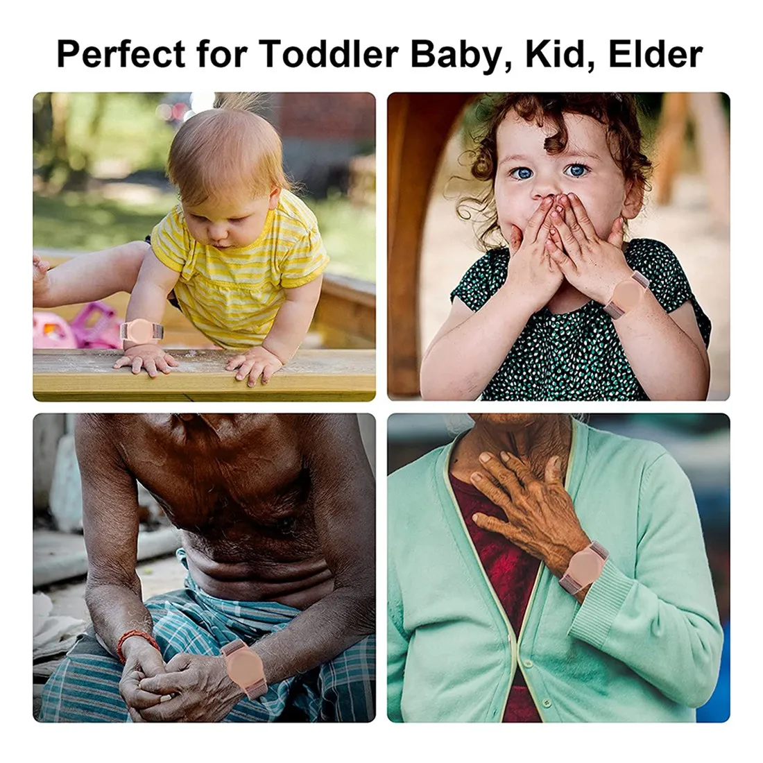 Kid Wristband Compatible with Apple AirTag, Protective Case for Air Tag GPS Tracker Holder with Nylon Bracelet D