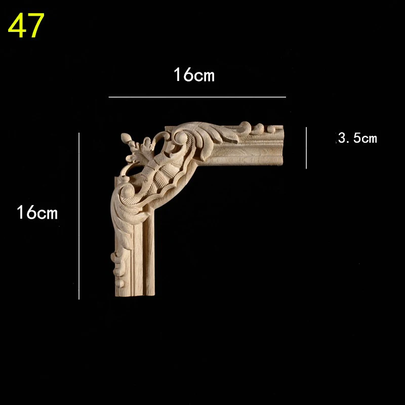 النمط الأوروبي الخشب زين حائط الخلفية الديكور الأزهار الخشب الشارات للجدار العتيقة Onlays القوالب عناصر ديكور المنزل