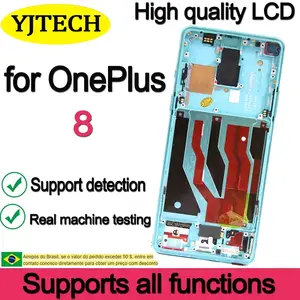 Bilashmart AMOLED 6.55'' Replacement OnePlus 8 IN2013 IN2017 IN2010 IN2019 LCD Display Touch Screen