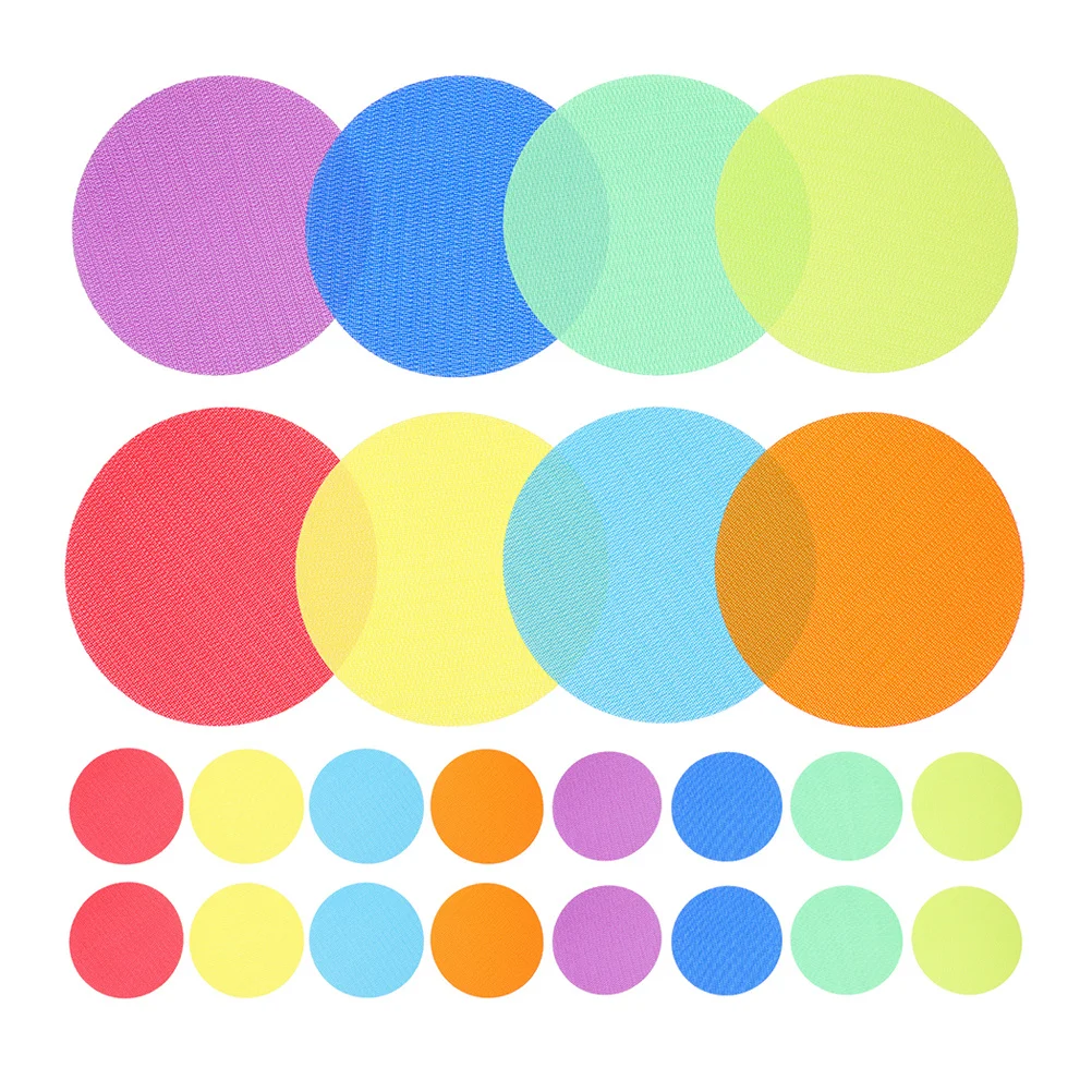 36Pcs Classroom Carpet Dots 8Cm Vibrant Floor Markers for Kids Learning Centers Reusable Spot Circles for Preschool Hand-Eye