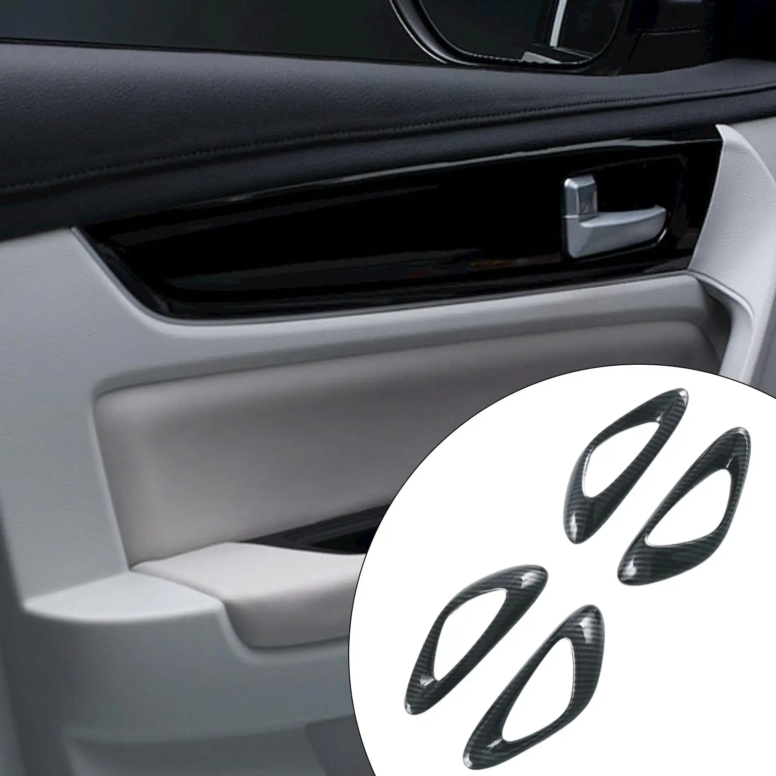 4 Pieces Interior Door Handle Sticker for Byd Seal Easily Install Vehicle Spare