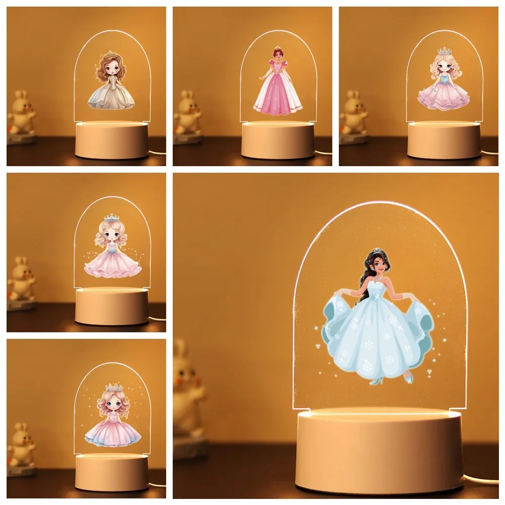 Lampe de nuit Proxy Princess, décor de chambre d\'enfant, lampe de table de chambre à coucher, jolie fille, fille personnalisée