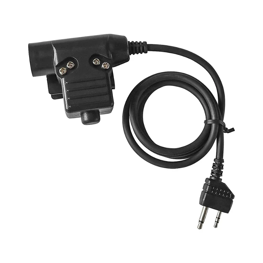 Adattatore per cuffie 2 pin U94 PTT midland plug è adatto per Talkabout caccia riduzione del rumore accessori per cuffie