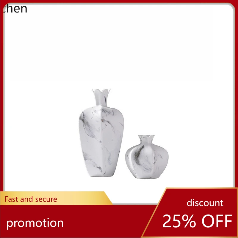 

CZ Large and Small Vase Flower Arrangement Home Decor Living Room TV Cabinet Wine Cabinet Creative Soft Decoration