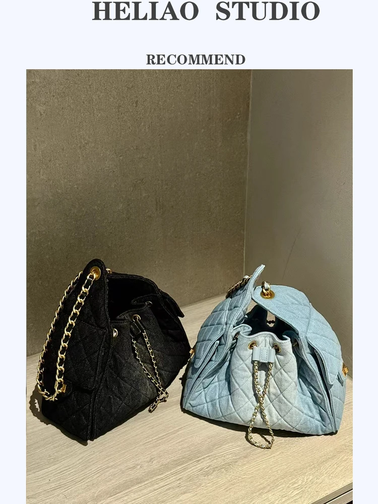 

Waed adient Denim Buet Bag Hobo Handbag Single oulder Bag Large Capaci Underarm Bag Briti Sle Canvas Bag for Youth