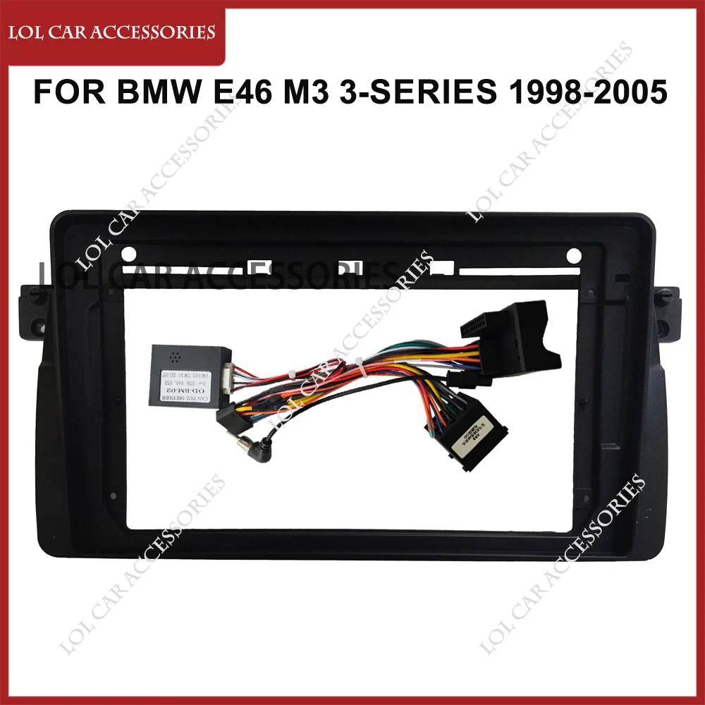 9 Inch For BMW E46 M3 3-Series 1998-2005 Car Radio GPS MP5 Stereo Android Player 2 Din Panel Fascias Dash Board Frame Instal