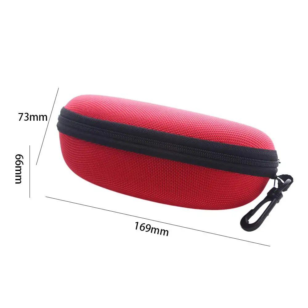 with Hook Eyewear Storage Box Zipper Box Eyeglasses Protector Case Sunglasses Bag Eye Glasses Box Shell Clam Pouch Hard Case