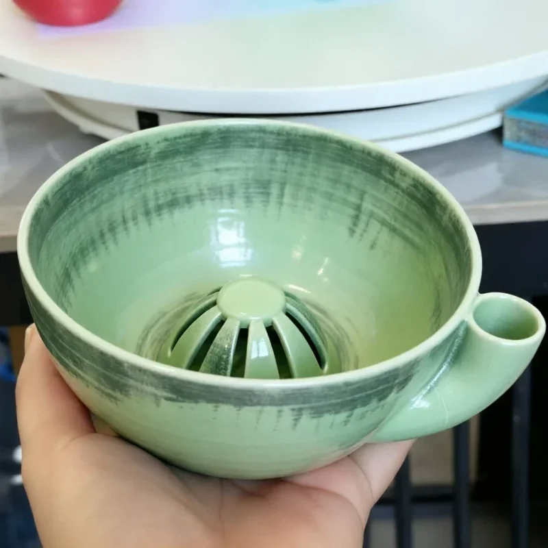 3d Printed Automatic Fruit Washing Bowl Large Capacity Quick Drain Dynamic Vortex Fruit Cleaning Bowl Plastic Self-spinning