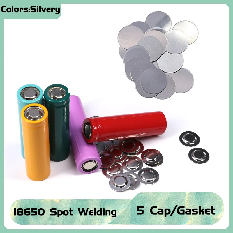 Replacement Electrode Tip Caps & Negative Terminal Flat Washers for 18650 Battery Spot Welder, Compatible with Most Spot Welding