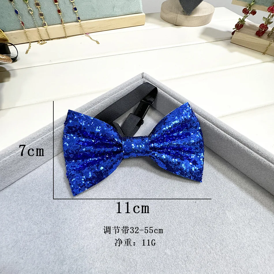 

10pcs/pack Colorful Gliter Shinny Bowtie for Groom, Best Man- Christmas Banquet Party, Wedding, Club Accessories