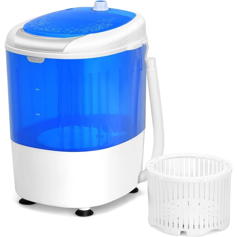 COSTWAY Portable Mini Washing Machine with Spin Dryer, Washing Capacity 5.5lbs, Electric Compact Machines Durable Design