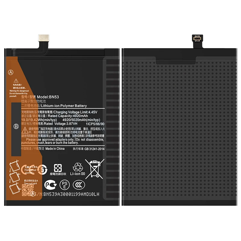 Brand New BN53 5020mAh Battery For  Xiaomi Redmi note 9 Pro Phone  Batteries+Tools