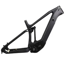 27.5ER Carbon ebike MTB Frame Mountain ebike Frameset Suspension Frame Internal Cable Routing 16