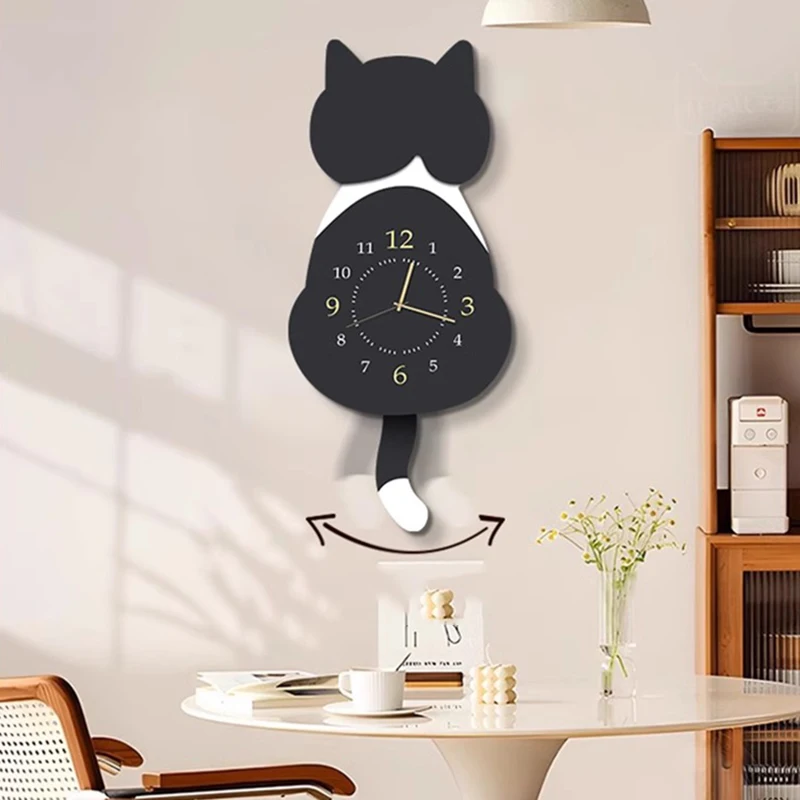 Design Nordic Wall Clocks Restaurant Silent Aesthetic Interior Wall Watch Art Mural Luxury Reloj De Pared Living Room Decoration