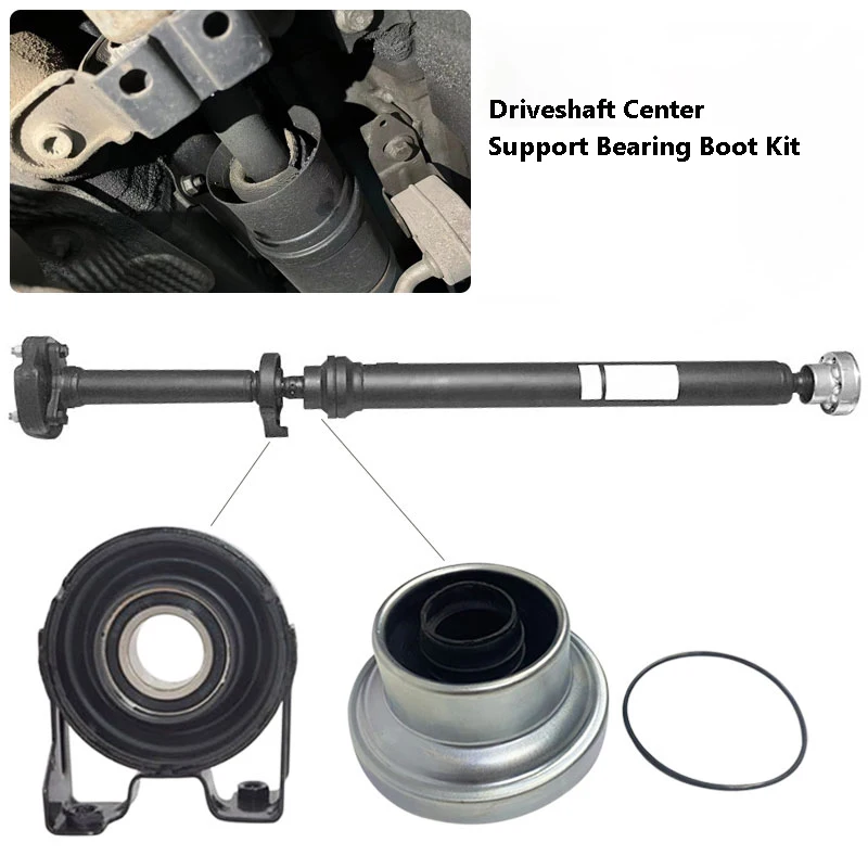 Driveshaft Center Support Bearing Boot Kit 7L6521102  7L0521407 For VW Touareg For Porsche Cayenne  Car Accessories