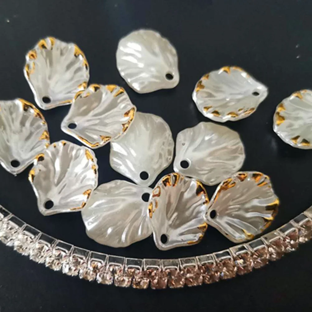 

100 шт., подвески в виде лепестков цветов, предварительно просверленные, легкие, прочные для изготовления ювелирных изделий своими руками, браслеты, ожерелья, серьги, поделки
