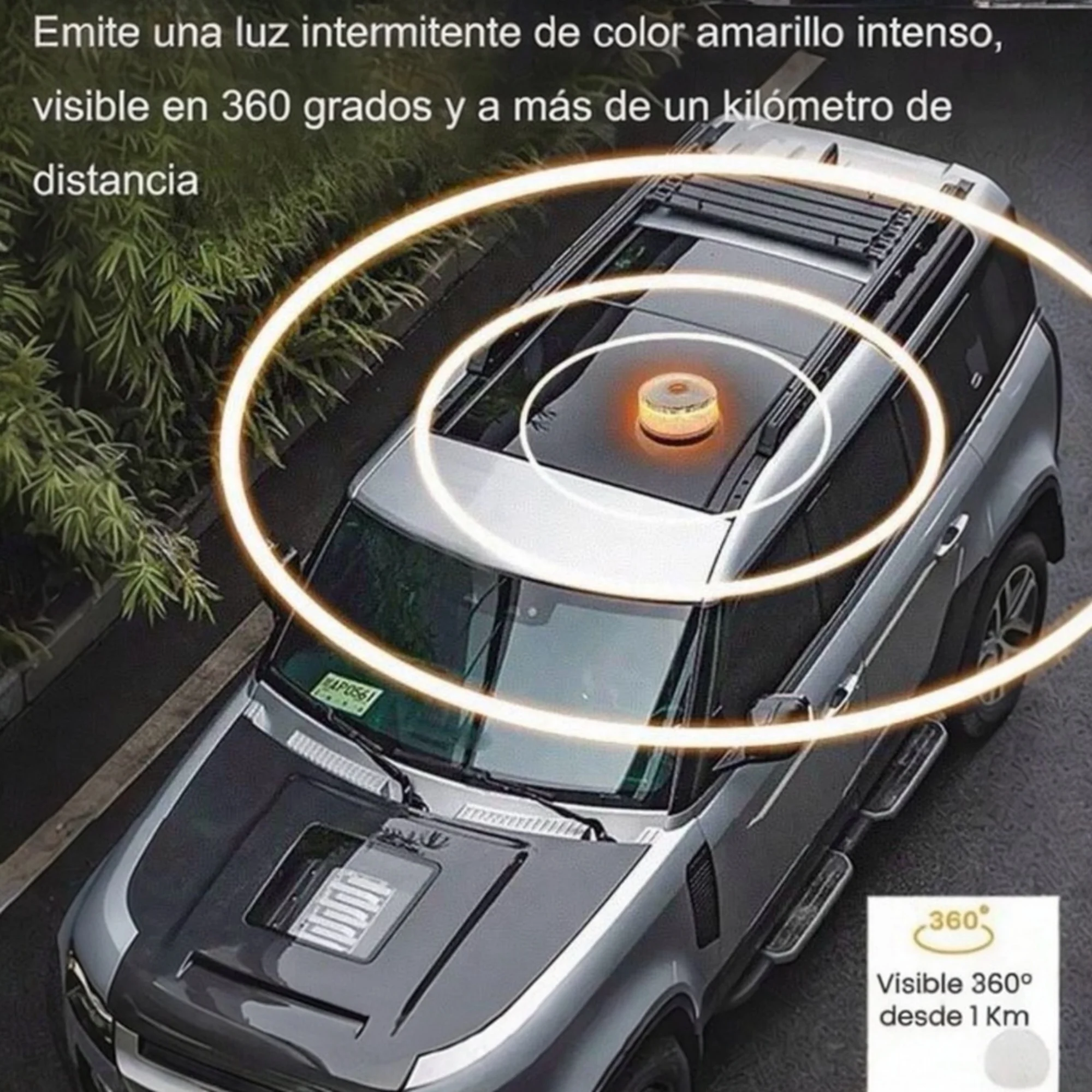 LED Car Emergency Light Approved by DGT with Geolocation Tracker for Quick And Efficient Position light 360 Degree Vision