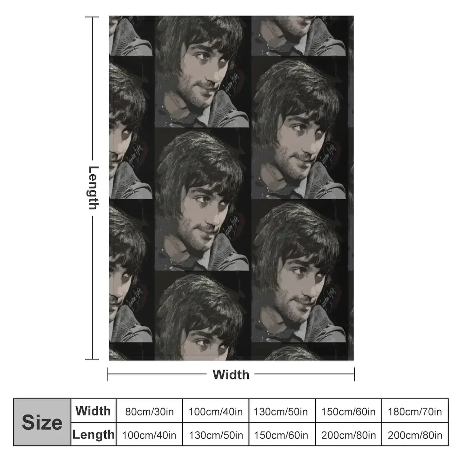 George Best Football Genius Throw Blanket couch cozy soft plush fuzzy picnic outdoor blanket