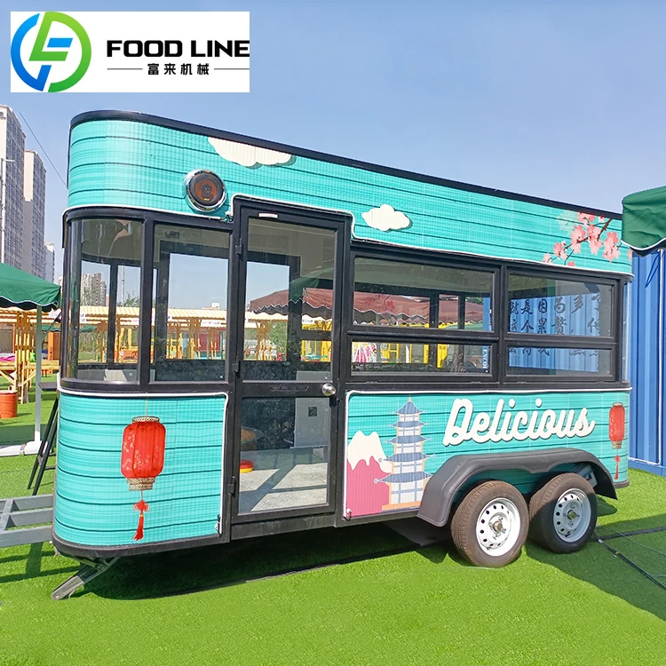 

Full Kitchen Food Truck Trailer Mobile Coffee Ice Cream Cart DOT Approved Concession Stand Heavy Duty Chassis Turnkey Solution