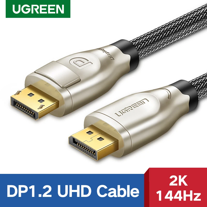 Ugreen DisplayPort Cable 144Hz Display Port Cable 1.2 4K 60Hz For HDTV Graphics Card Projector DisplayPort to DisplayPort Cable