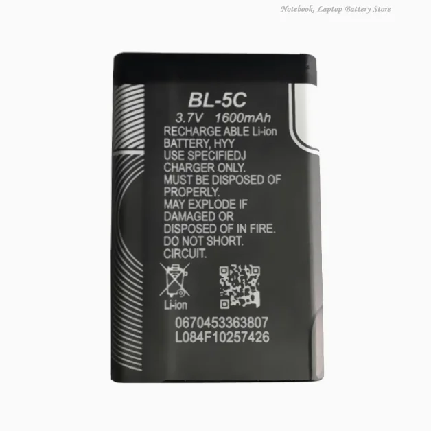 ALLCCX battery  BL-5C  for Nokia C2-01 C2-02 C2-03 C2-06 X2-01 X2-05 1100 1101 1110 1110i 1112