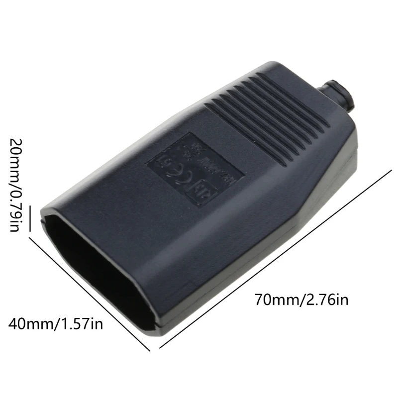 European Standard Female Hole Socket Two-pole Power Extension Cord Plug Outlet