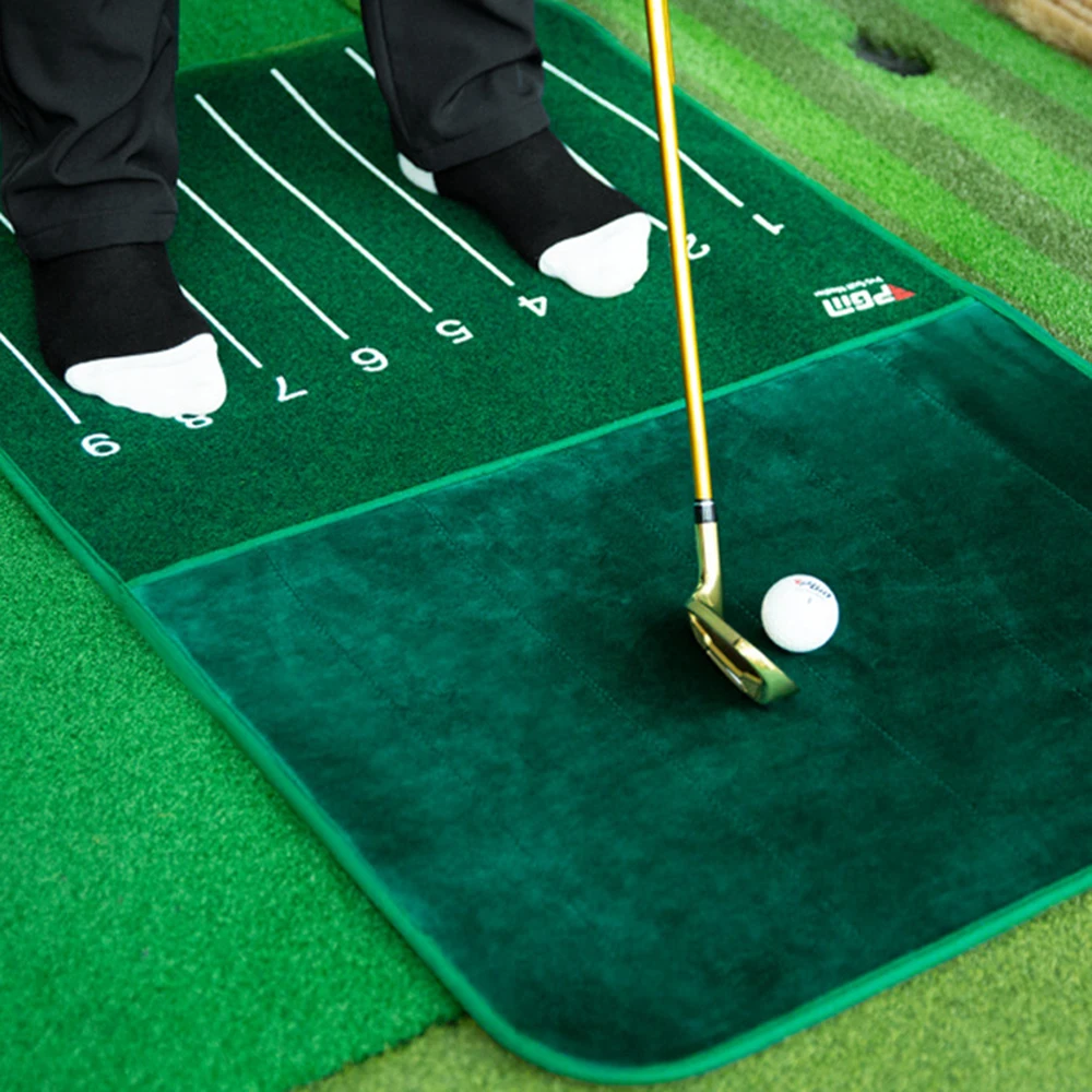 

Durable Golf Cutting Detection Practice Mat Golf Practice Display Hitting Track High Quality Velvet Indoor Training Supplies 골프