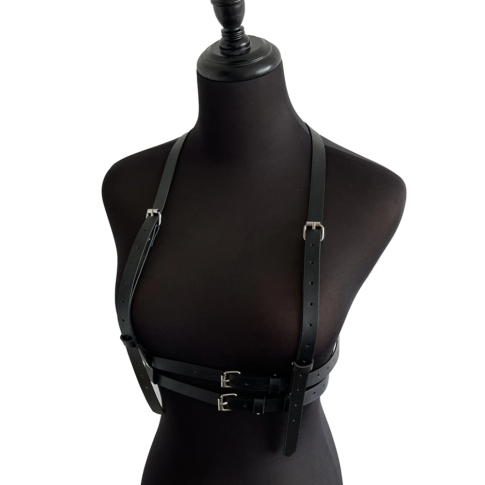 New Summer Pu Leather Women\'s Adjustable Belt Underwear Sexy Bondage Lingerie Gothic Suspenders Straps Rock Carnival Costume