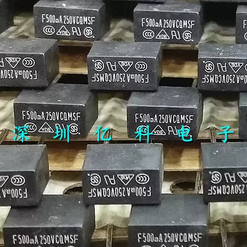 F500mA 250V Power CQ Square Fuse Tube CQMSF Miniature Fuse 0.5A Fast Blow