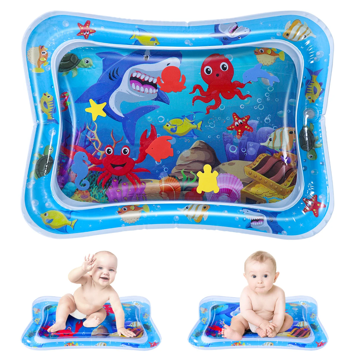 

Baby Water Mat Toddler Cooling Play Inflatable Pad Sensory Crawling Waterproof Swimming Pool