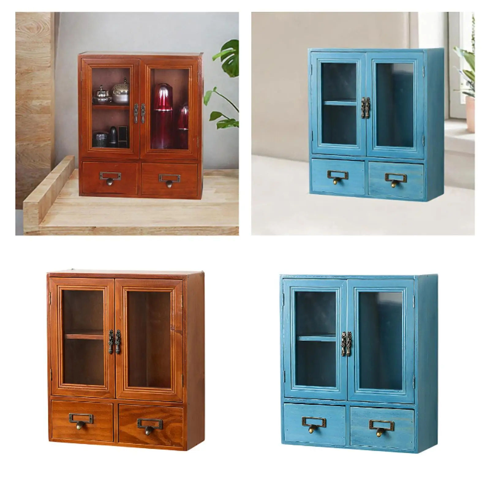 

Jewelry Storage Box Rustic Desk Organizer for Tabletop Living Room Dresser