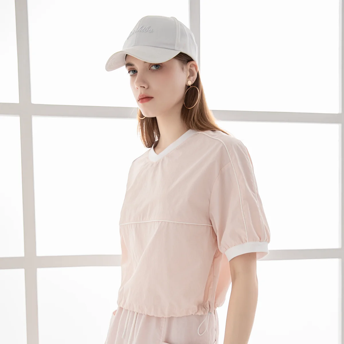 TC470 High-quality women\'s loose short sleeve top