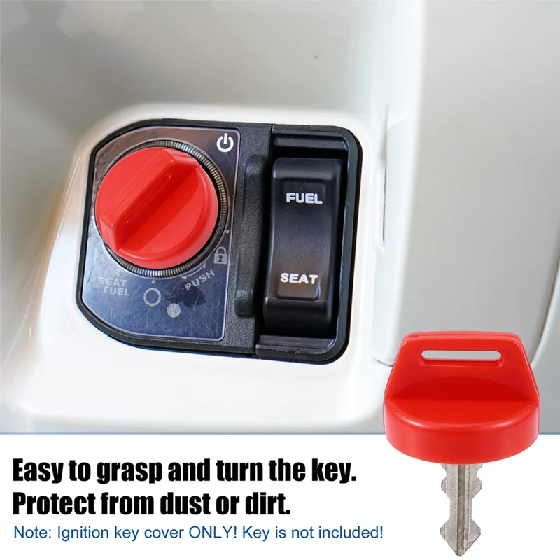 X95-Ignition Key Switch Cover For Polaris Ranger Brutus RZR General ACE Sportsman Scrambler Trail Boss Trail Blazer Parts (Red)