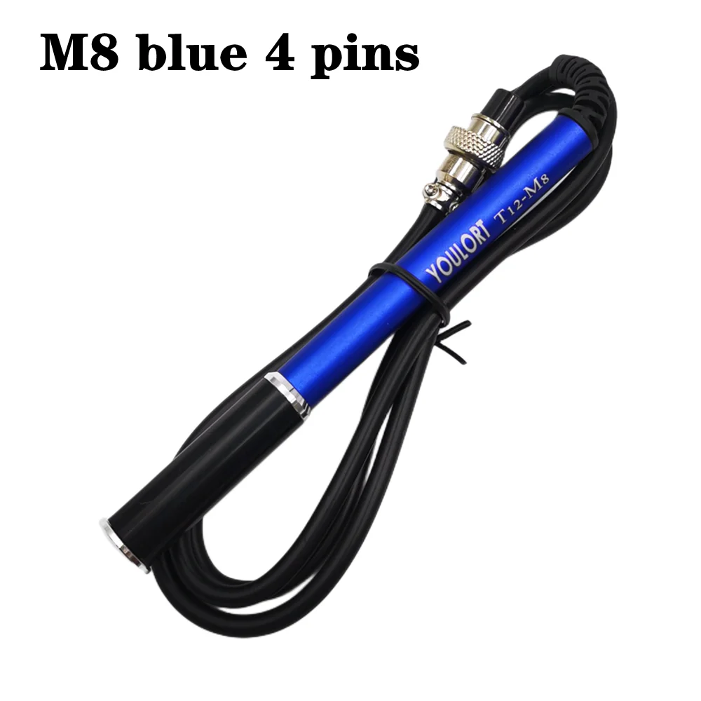 4pins T12-M8 9501 Handle For T12-717A/828A/606A/705/805 Soldering Iron stationTemperature Digital Electric Controller STC