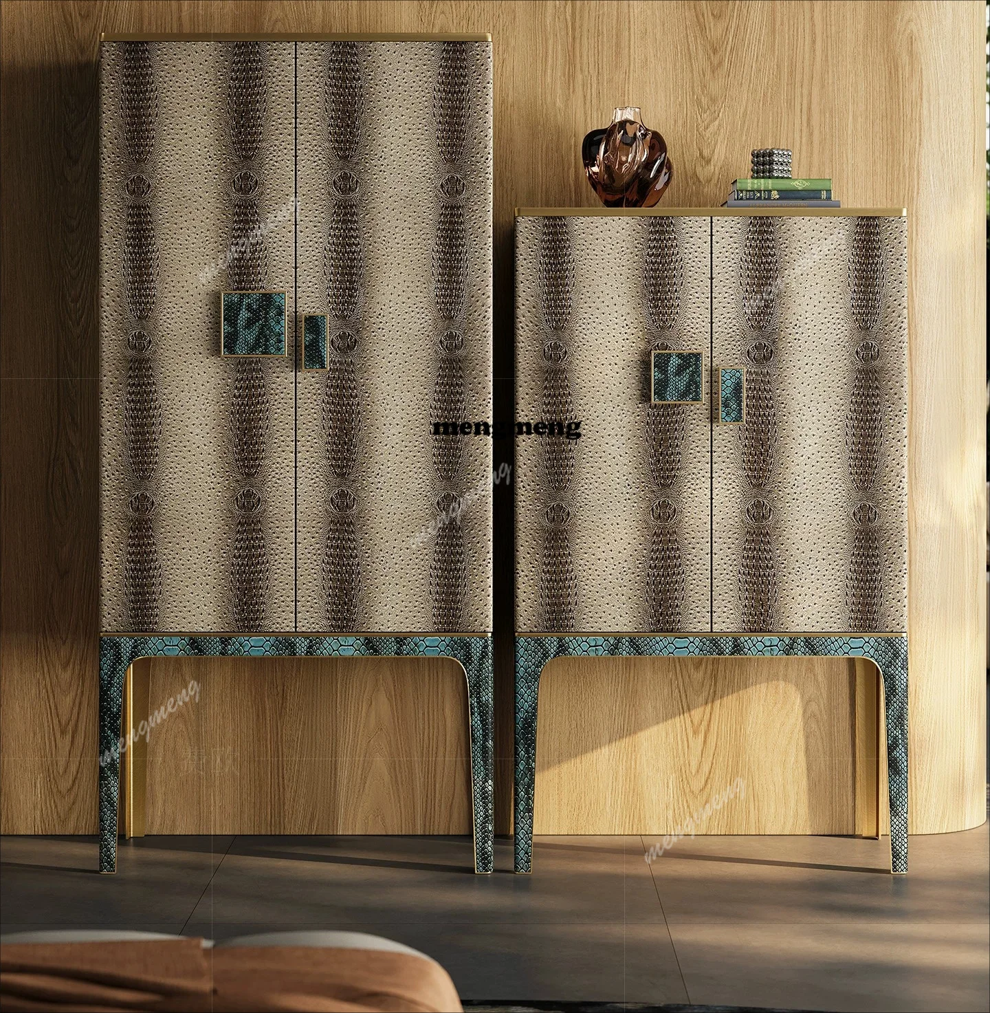 

Premium light luxury wine cabinet, vertical bucket cabinet, Italian large flat-floor custom bedroom living room entrance cabinet