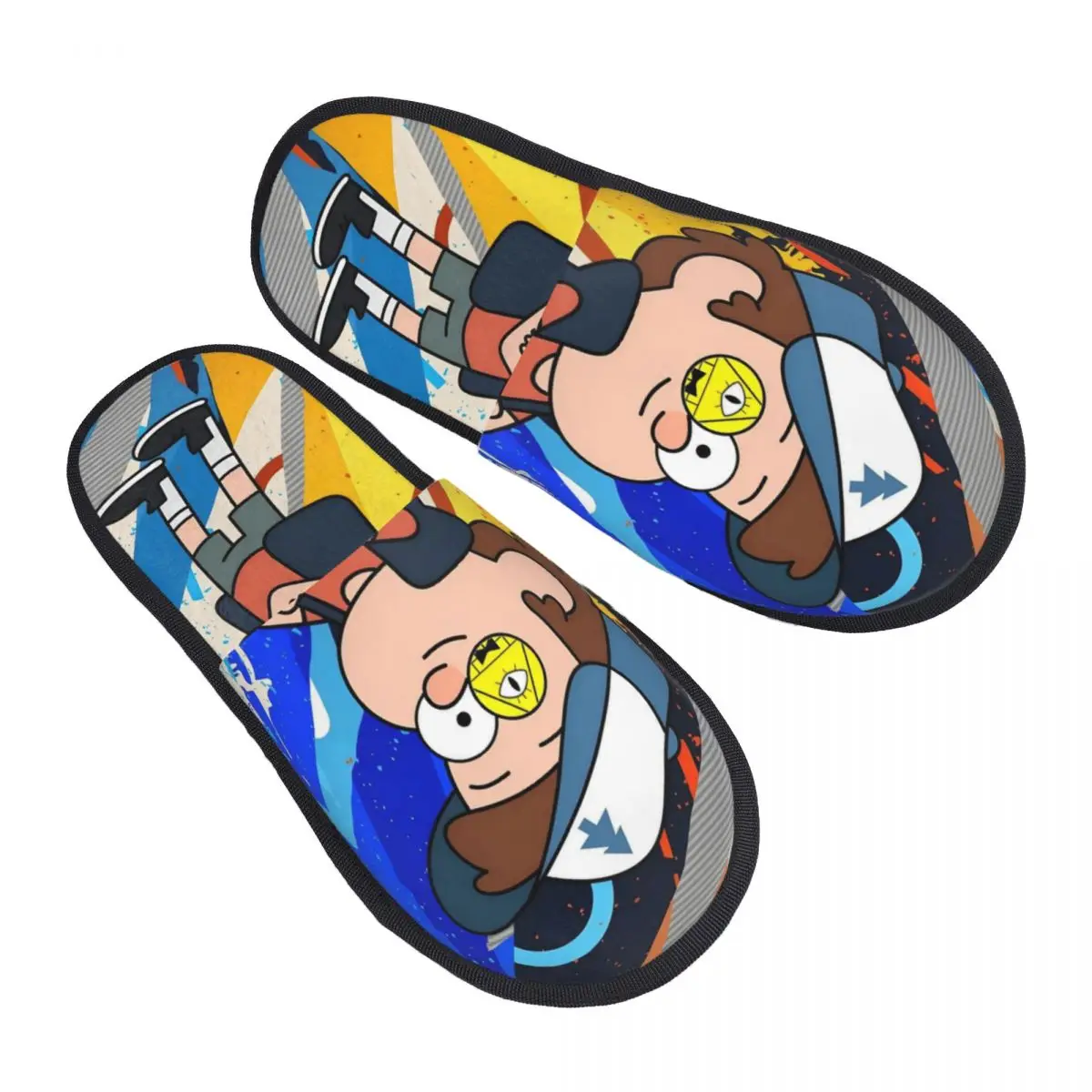 

Комфортные тапочки Gravity Falls на заказ с эффектом памяти, женские комедийные анимированные домашние туфли для спальни